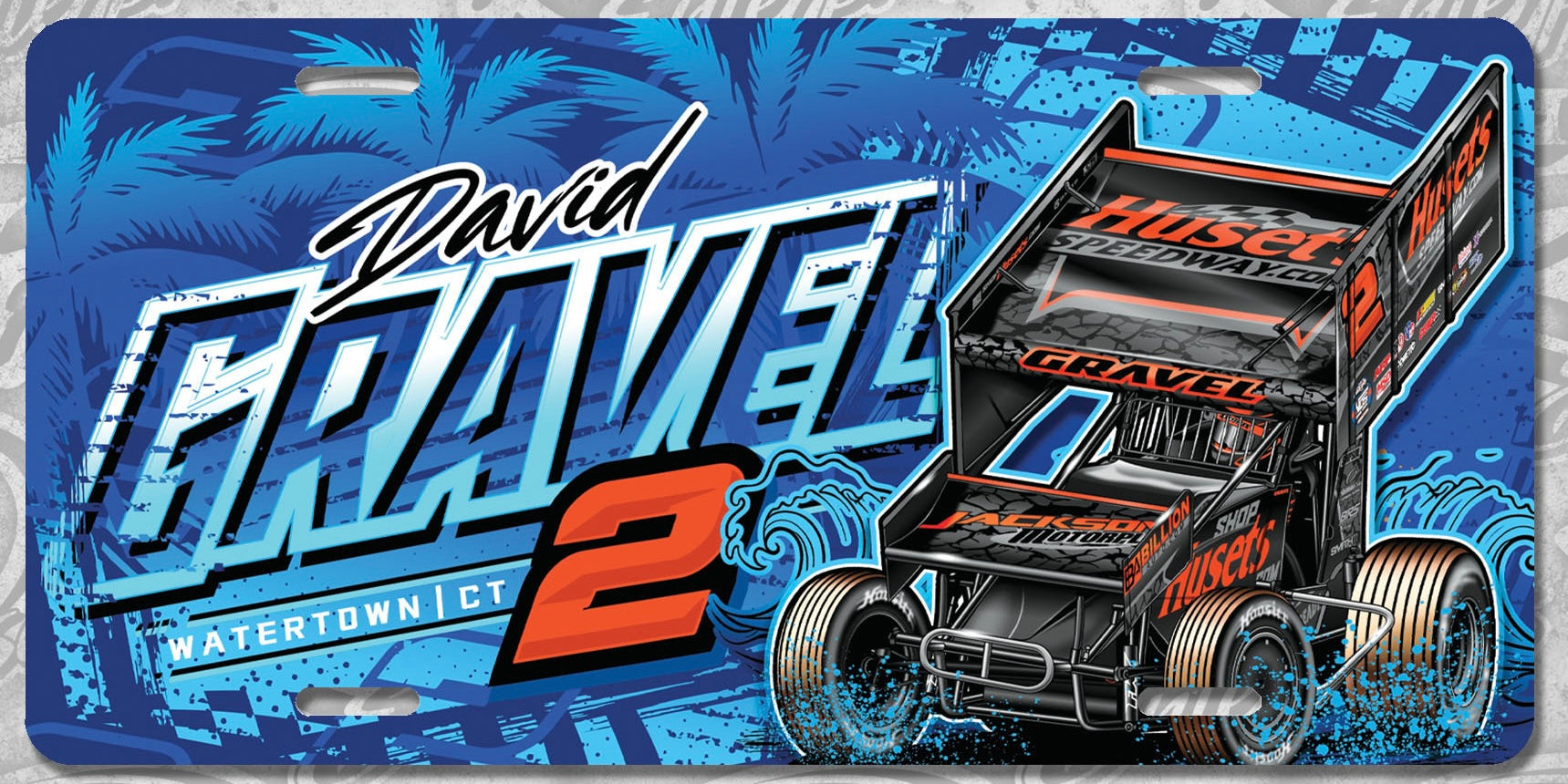 2026 Blue Wave License Plate