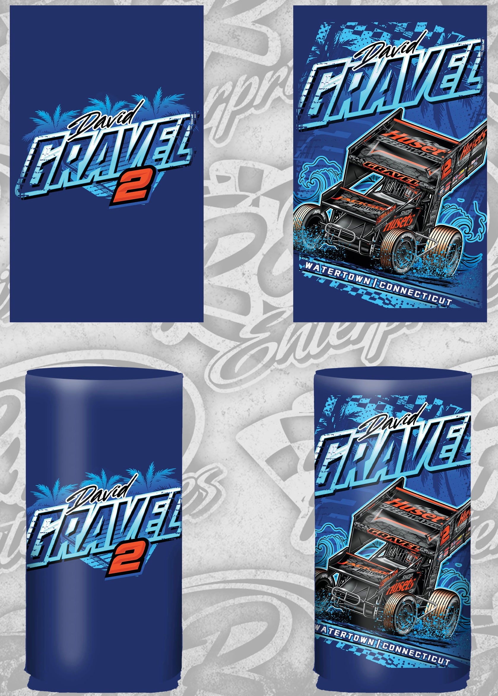 2026 Blue Wave Slim Can Coozie