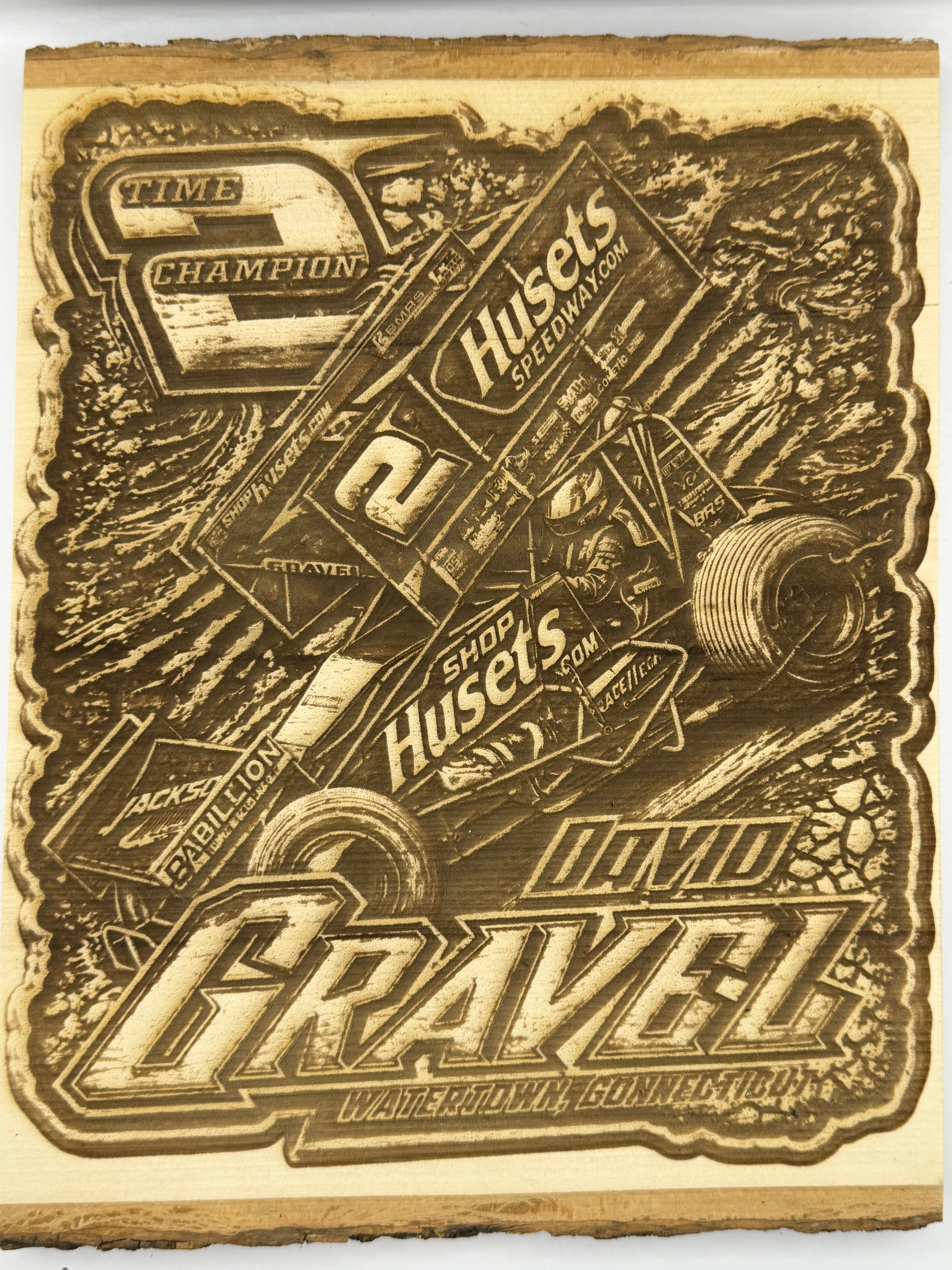 9” Engraved Wood Sign