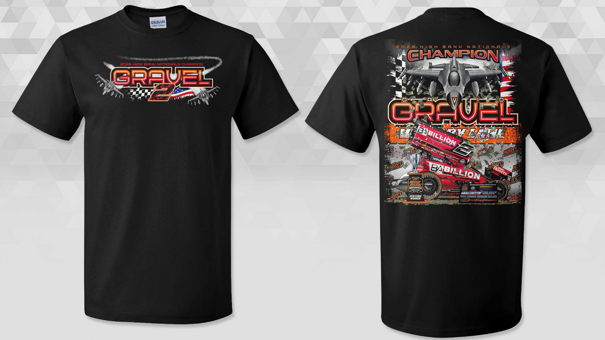 2026 Highbank Nationals Champion Shirt – David Gravel Racing