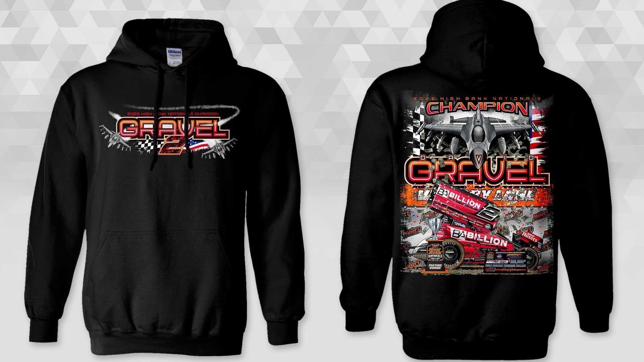 2026 Highbank Nationals Champion Hoodie – David Gravel Racing