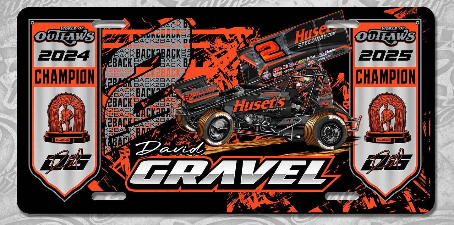 2025 WoO Champion License Plate