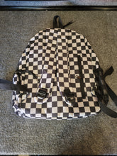 Load image into Gallery viewer, Medium Checkered Gravel Backpack
