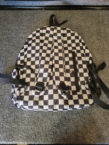 Medium Checkered Gravel Backpack